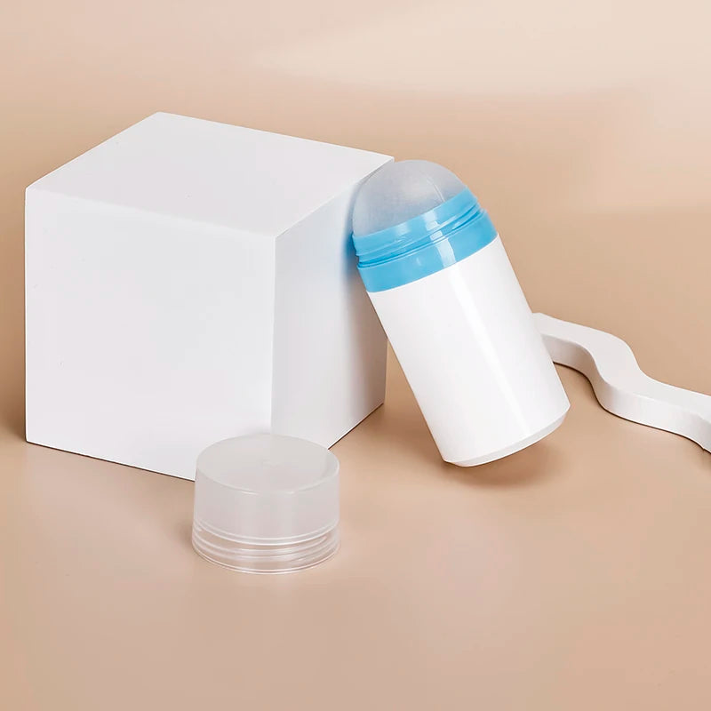 Natural Refillable Deodorant Roll on Bottle 50ml Empty Antiperspirant Portable Travel Perfume Essential Oil Roller Bottle