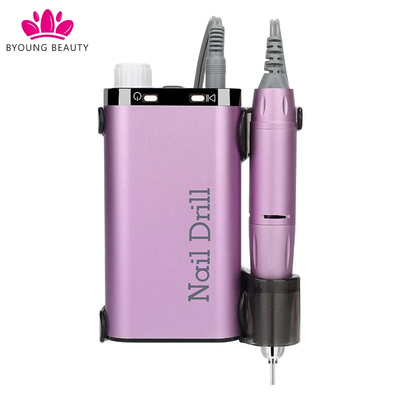 2022 Professional Mini Portable Efile 35000rpm Cordless Rechargeable Drilling Gel Nail Removing Electric Drill Machine for Nails