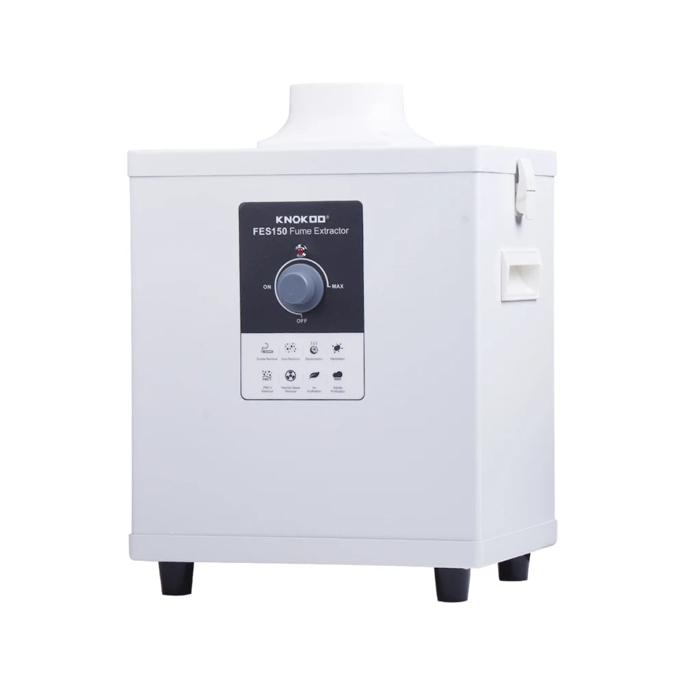 KNOKOO FES150 Laser Smoke Purifier Solder Fume Extractor for Nail Salon Lab Settings Optional Cover-New Air Cleaning Equipment