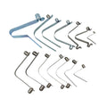 Wholesale Locking V-shaped Push Button Clip Tent Pole Spring Clip Hiking Pole Tube Connector Double Buttons Spring Clips