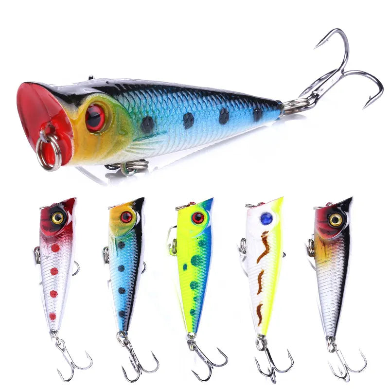 5CM-4.9G-8# Plastic Sea Beach Bass Fishing Lure Popper with Factory Price