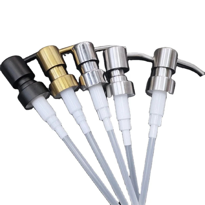 Different Color Stainless Steel 28/400 Pump Head Lotion Dispenser Pump with 2cc Pump Core