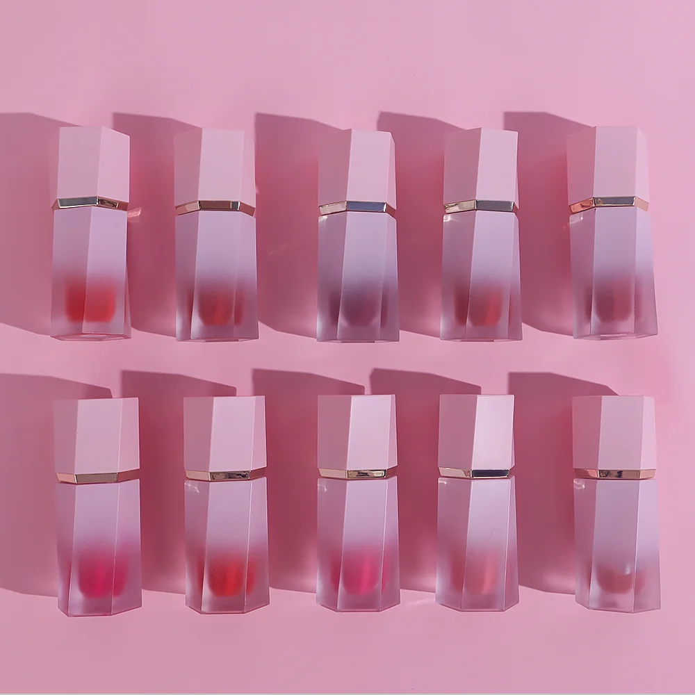 Customized Logo High Pigment Vegan Private Label Makeup Blush Sponge Lip Tint Liquid Cheek Blush