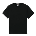 AI-MICH 100% Cotton Tshirts Plain Black Dtg Printing Solid Pattern Custom Plain Black T Shirts Wholesale Manufacturers China MegaBDM