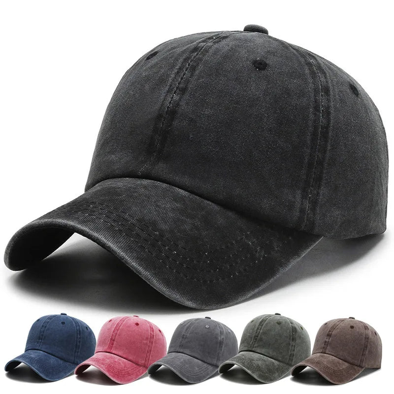 Wholesale Custom Denim Baseball Cap Hats Quick Shipping Sporty 6 Panels Plain Wash Cotton Dobby Fabric with Stock