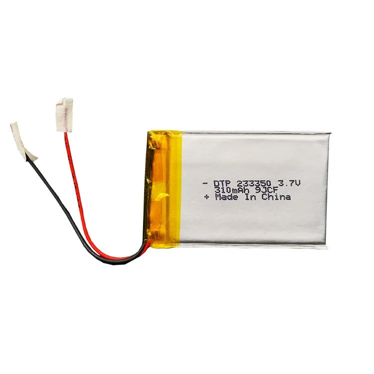 Factory Customized Ultra Thin Lipo Battery 233350 3.7V 310mAh Lithium Li Polymer Rechargeable Batteries Battery