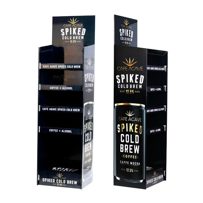 Custom Designed Foldable Cardboard Pharmacy Display Stand Store Retail Display Cube in Custom Shape
