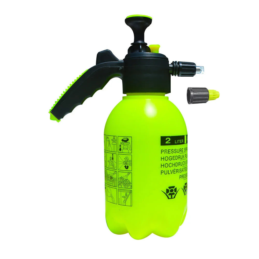 Hand Pump Hand Pressurized Foam Sprayer 2 Litre Pressure Foam Bottle Snow Foam Nozzle Carwash Car Window Cleaning