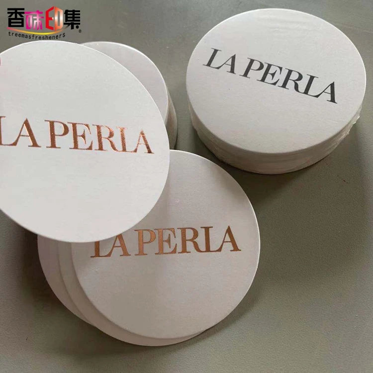 Custom Logo Printed Fragrance Smelling Strips Perfume Tester Cards Digital Printing Art Paper/Cardboard Gold Hot Stamping Label