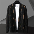 Custom Logo Embroidered Men'S Knit Cardigan Damen Sweaters  Plus Size Long Brand Rib Jacket Knitted Shirts for Men