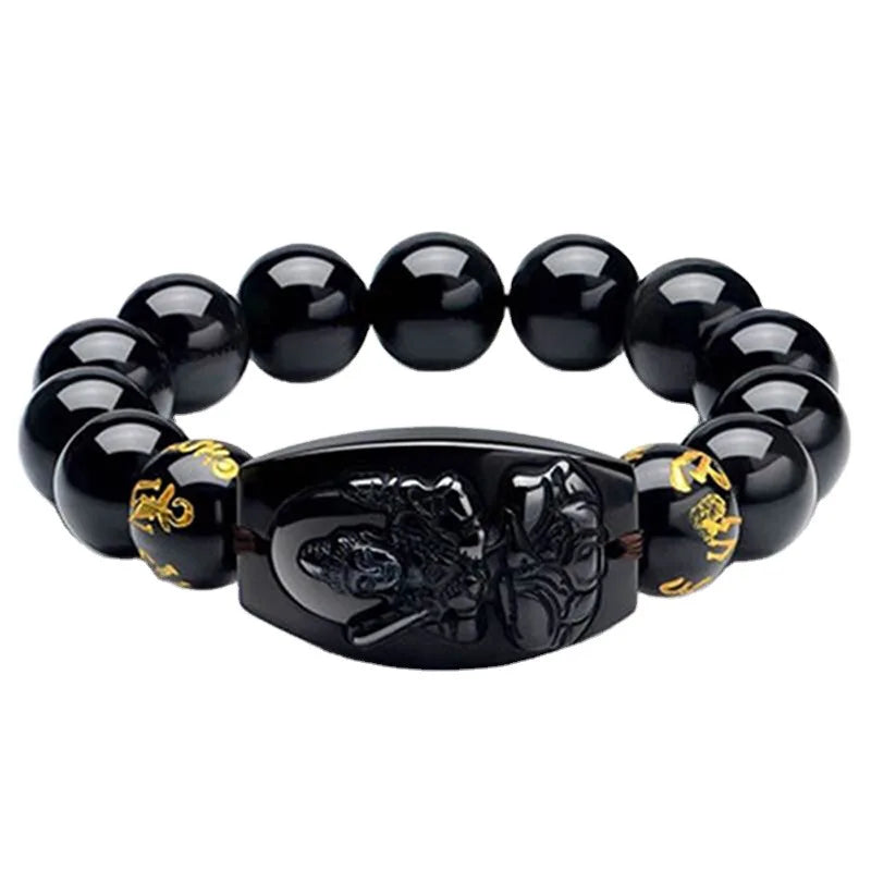 Hot Sale Handmade Buddha Couple Lucky Charm Bracelet Trendy 12 Zodiac Agate Stone Beaded Feng Shui Bracelet for Women Men
