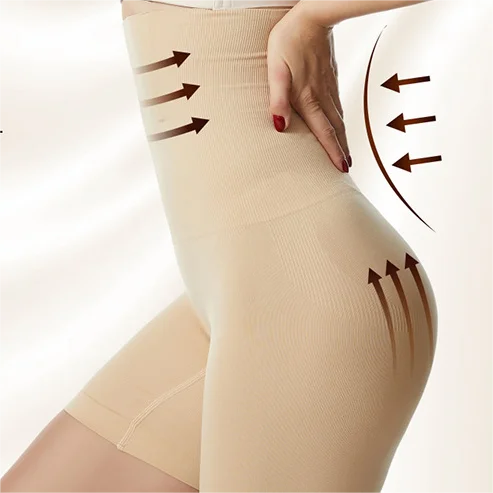 Women Body Shaper Tummy Control High Waist Mid-Thigh Slimmer Shorts Underwear