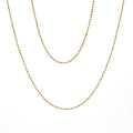18inch Stainless Steel Bead Ball Chain 1.2 mm Necklaces Minimalist Jewelry