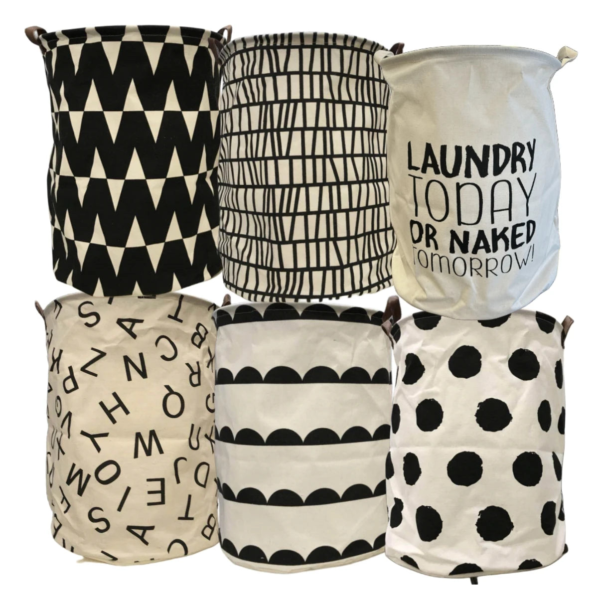New Print Laundry Basket Portable Foldable Home Laundry Storage Bag Cotton Linen Hamper for Kids Toys Dirty Clothes Basket
