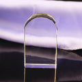 Wholesale Blank K9 Crystal Cube Arc Shape Glass Cube for Engraving
