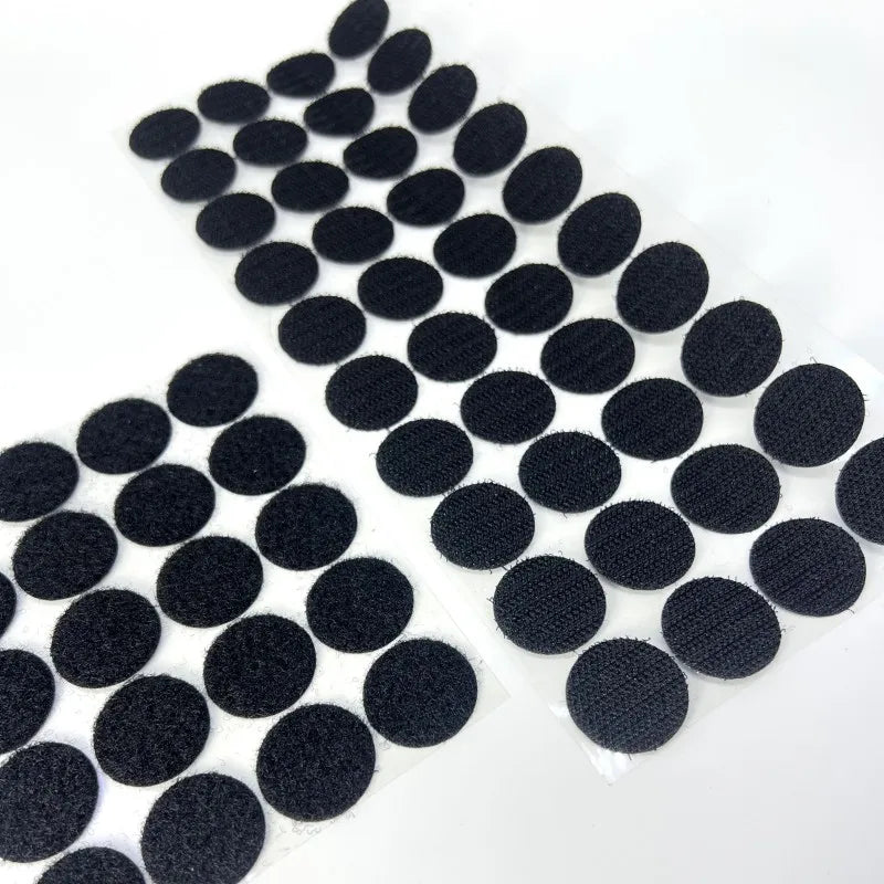 Custom Size Colors Strong Sticky Circles Double Side Self Locking Fasten Tape DIY Self Adhesive Nylon Hook and Loop Tape