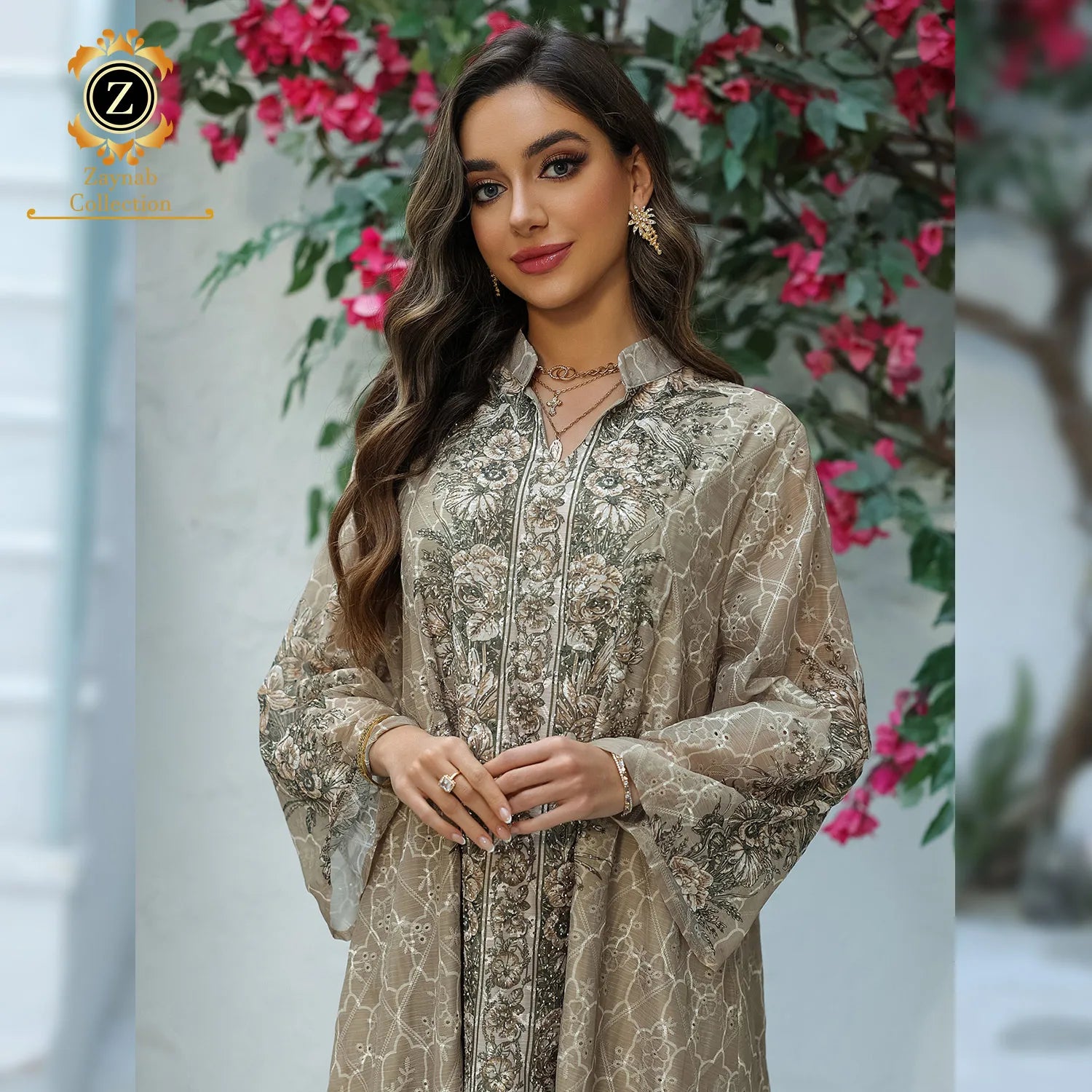 Zaynab Abaya Women Muslim Dress Ramadan Custom Dubai Turkey Muslim Fashion Dress Fabric Material Jalabiya Muslim Ramadan Abaya