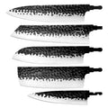 Custom Forged Knife Blank Blade DIY MakingStainless Steel Kitchen Parts Chef Knives Without Handle