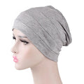 Wholesale Muslim Underscarf Veil Modal Hijab Head Cap Soft Chemo Cap Beanie Turban Hat for Women Headwraps Cancer Hair Loss