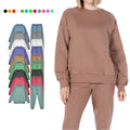 Acid Wash Regular Fit Unisex Heavyweight 100% Cotton Solid Jogger Hoodies Sweatshirts Set for Men Autumn