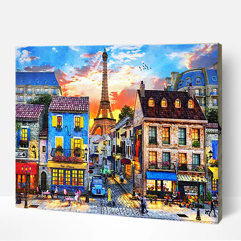 Custom DIY Painting by Numbers Kits for Adults Include Framed Canvas with Brushes and Acrylic Pigment Paint by Numbers for Kids