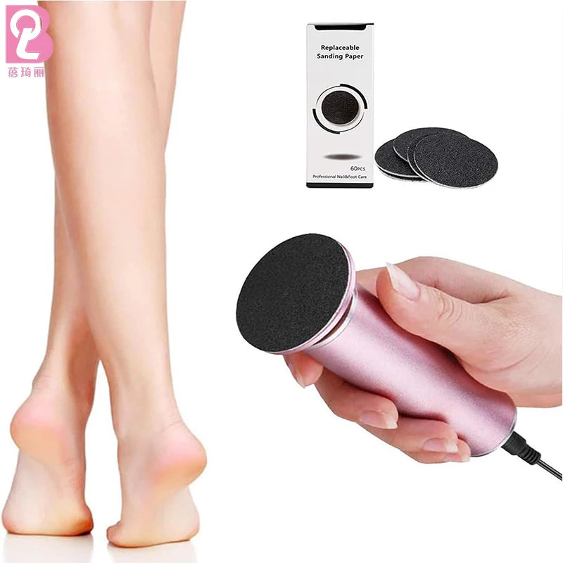 Beiqili Perfect Electric Callus Remover Pedicure Tool for Removing Hard & Dead Skin Foot Scrubber & Buffer
