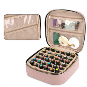 Multifunctional Cosmetic Nail Polish Storage Case Portable 36 Grid 5-30ML Essential Oil Portable Bag