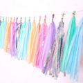 Wholesale Balloon Accessories Silk Rain Curtain Foil Balloon Tassel Foil Fringe for Party Decoration