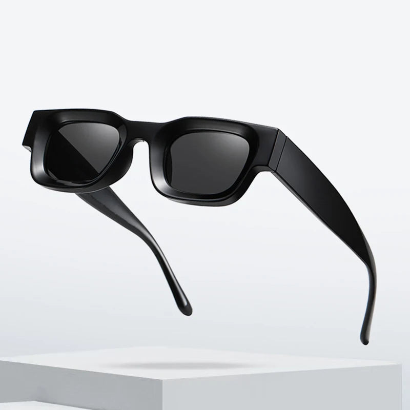 Custom Logo Thick Frame Uv400 Sun Glasses Mens Women Luxury Designer Men Polarized Lens Circle Chunky Sunglasses