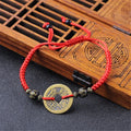 Chinese Feng Shui Red Rope String Wealth Lucky Bracelet Women Men Amulet Jewelry Gift