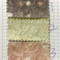 Wholesale Pastel Lace Florals Embroidery Leather Sheet for Making Bag Dress Decorative