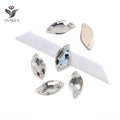 YANRUO 3254 All Sizes Clear Sew on Rhinestone Embroidery Strass  Glass Flat Back Crystal Rhinestones for Dress