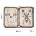 Wholesale Support Customized Logo Nail Tools Gift Set 8Pieces/Set Stainless Steel Nail Clippers Manicure Pedicure Set