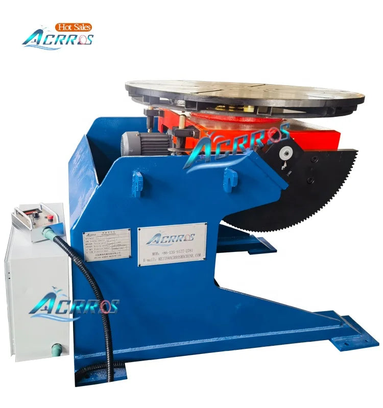 Acrros 3000kg 3t Welding Positioner With Foot Pedal 380V Voltage
