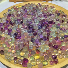 Wholesale Natural Candy Fluorite Small Tumble Healing Crystal Quartz Mini Gravel for Decoration