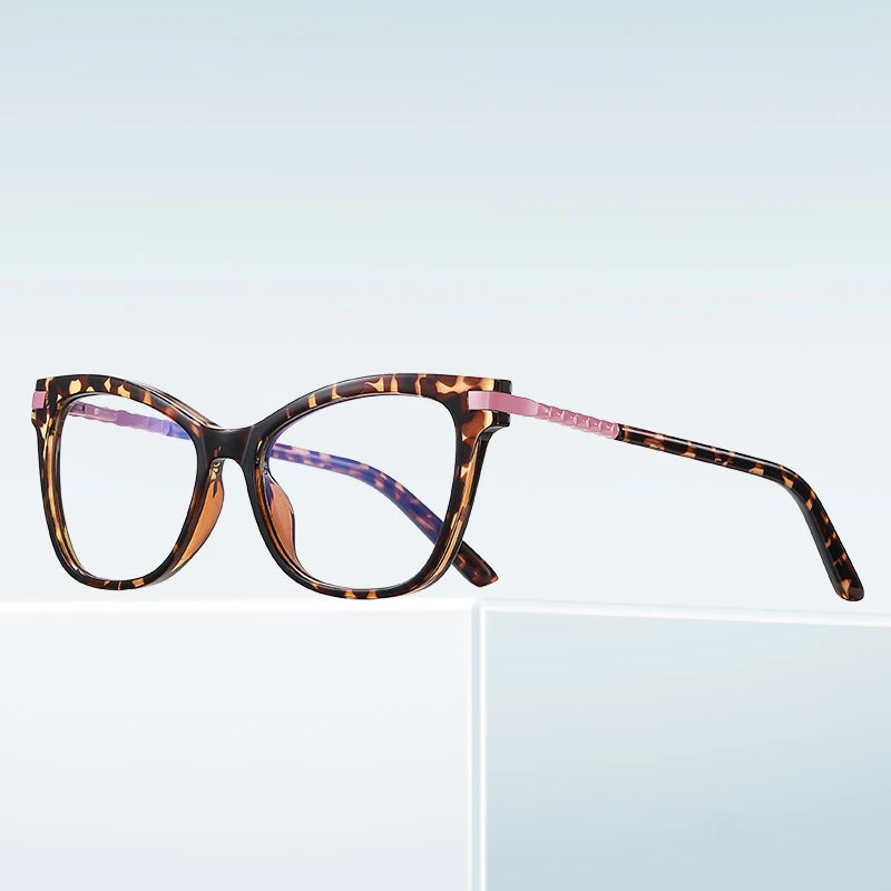 Ready Stock TR90 Anti Blue Light Eye Glasses Frame for Women Hot Sell Lady Eyeglasses Frames Frame Designer Eyewear
