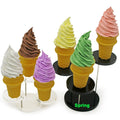 Fashion Cartoon Sandwich Simulate Customized Ice Cream Photography Film Props Funny Pvc Keychain
