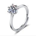 S925 Silver Moissanite Rings Elegant Proposal Rings with Advanced Temperament Elegant and Elegantly Designed