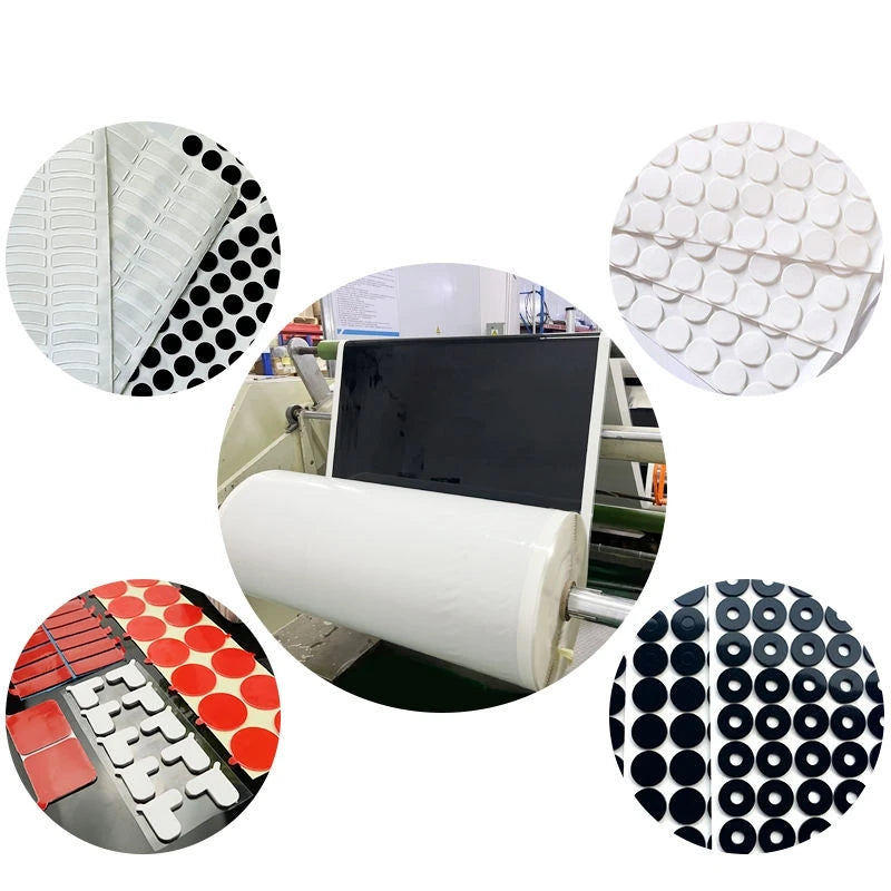Strong Viscosity Removable Outdoor Double Sided Nano Tape Strips Transparent Gel Tape Black Die-cut Non Slippery Mat for Fixing