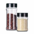 BPA Free Clear Bottle Containers Plastic Spice Jars with Shaker Lids for Spice Herbs and Seasoning Powders