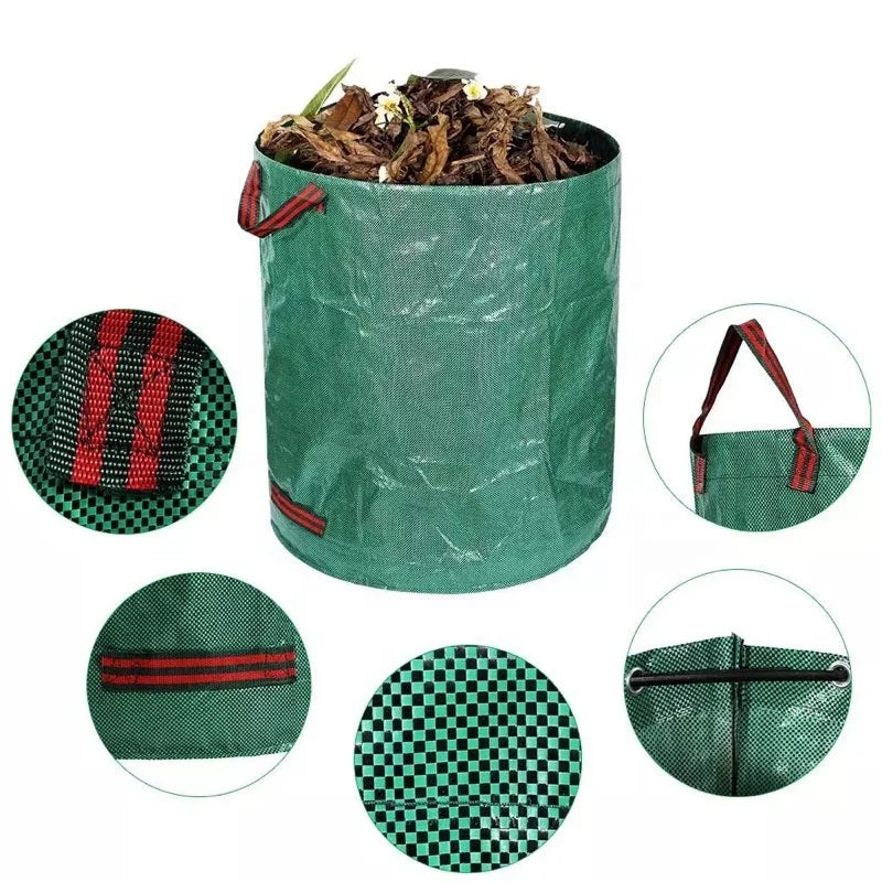 Reusable Garden Waste Bags Extra Large Lawn Bag 132 Gallon Landscaping Yard Trash Bag for Clean up Outdoor Debris Grass Clipping