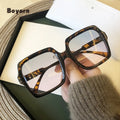 Boyarn Famous Brand Design Women Sunglasses Luxury Glasses Lady Square Sunglass Pink Blue Lens Men Eyeglasses Woman Gradient RED