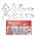 Wholesale 8 Pcs Baking Tools Mold Stainless Steel Biscuit Cutter Metal Christmas Cookie Cutter Set for Baking DIY Cookie Mould