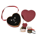 Rectangle Heart Shape Gift Boxes with Lid & Bottom for Jewelry Packaging Custom Logo Ribbon Handle