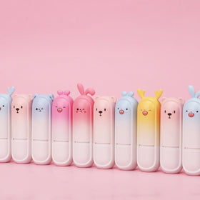 Kawaii Emo Unique Design Lip Balm Custom logo Fruit Lip Balm Private Label Moisturizing Sun Screen Chapstick Lip Care