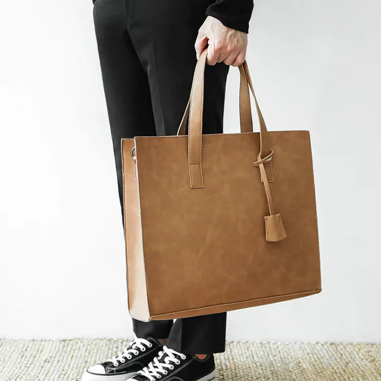 Inch Notebook Laptop Case Pu Leather Sport Side Chest Sling Crossbody Luggage Travel Shoulder Messenger Bag for Men Women