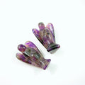 HY Factory Prices 2 Inch Hand Carved Natural Gemstone Amethyst Angel Figurines Crafts