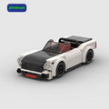 Technical Design Moc Bricks Set White and Black Building Block Sportcar for Girls Toys Car Building Block Sets