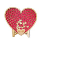 Personalized Heart Shape Wedding Guest Book 3D Guest Book