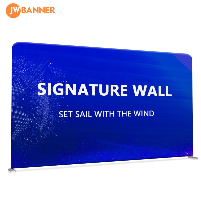 Adjustable Custom Printed Trade Show Event Logo Photograph Backdrop Tension Fabric Display POP Model with Matt Finishing
